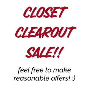 ♥️⚠️CLOSET SALE⚠️♥️